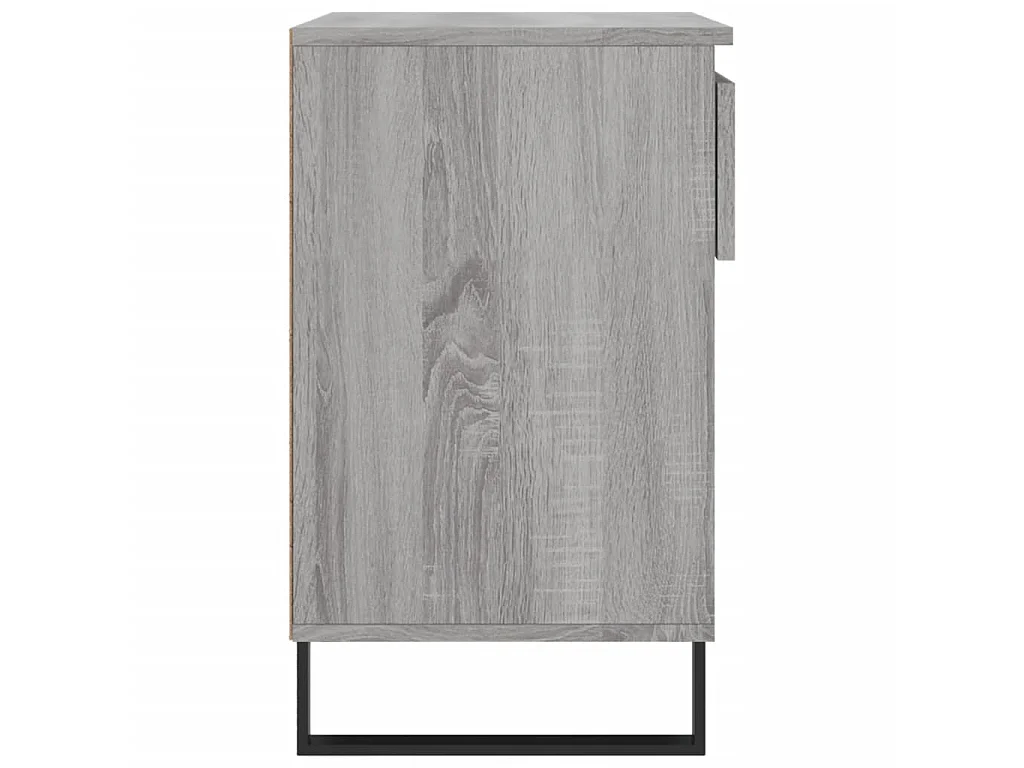 Sonoma schoenenkast grijs 70x36x60 cm Bewerkt hout