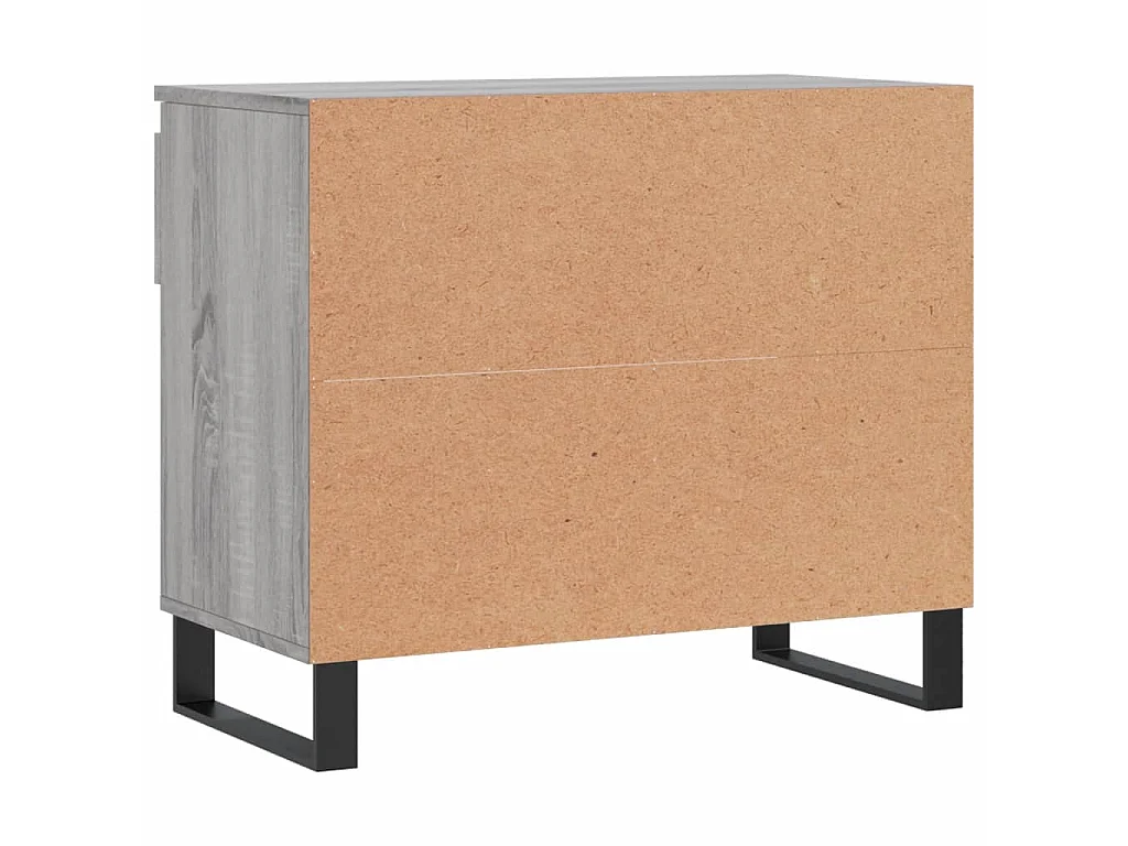 Armoire à chaussures Sonoma gris 70x36x60 cm Bois d'ingénierie