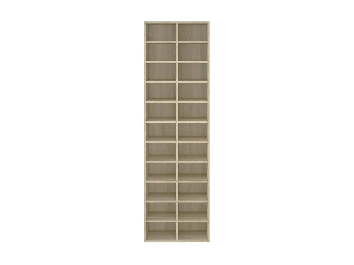 Armoire à chaussures chêne sonoma 54x34x183cm bois d'ingénierie