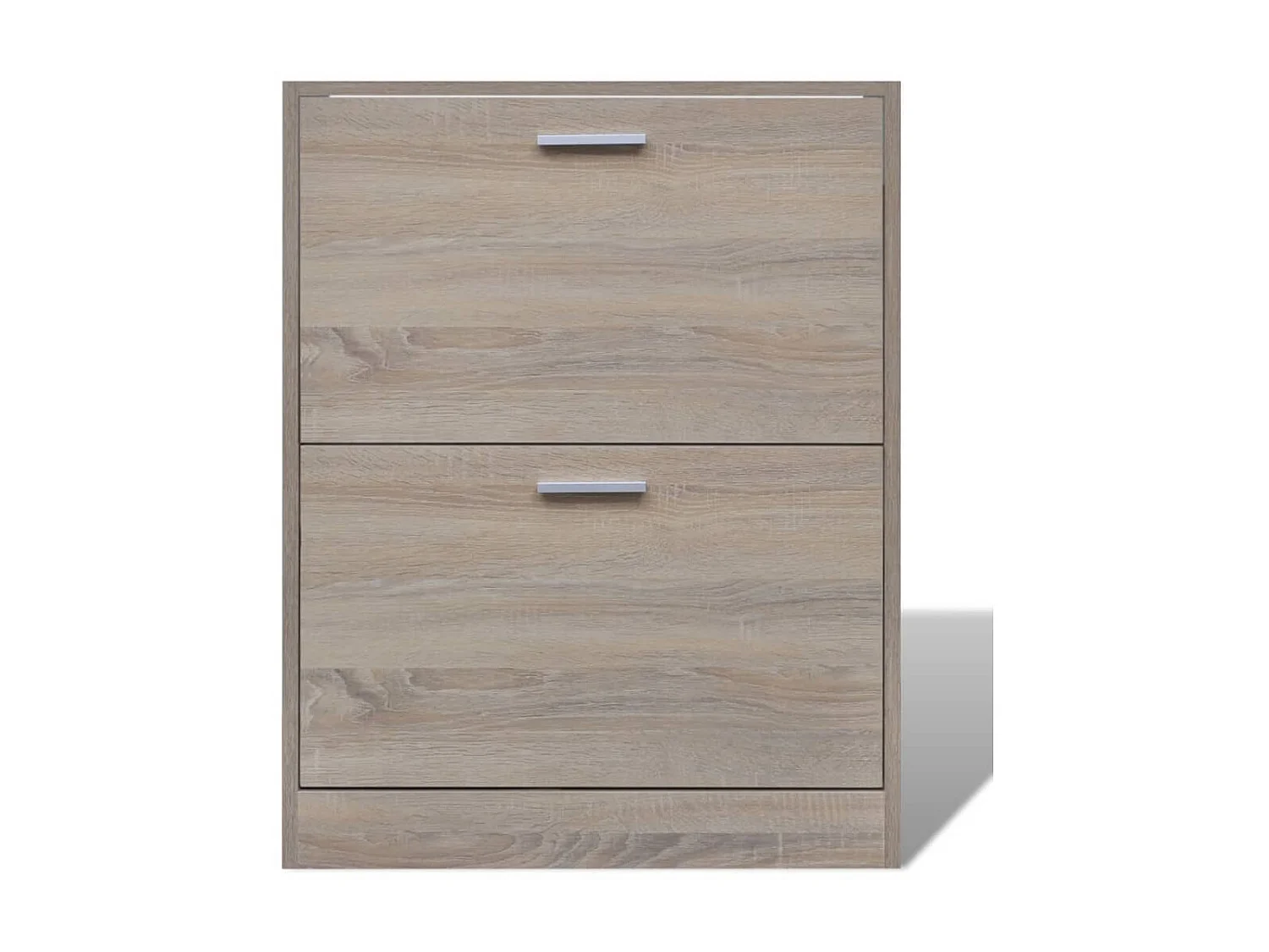 Meuble à chaussures en bois avec 2 compartiments Aspect chêne