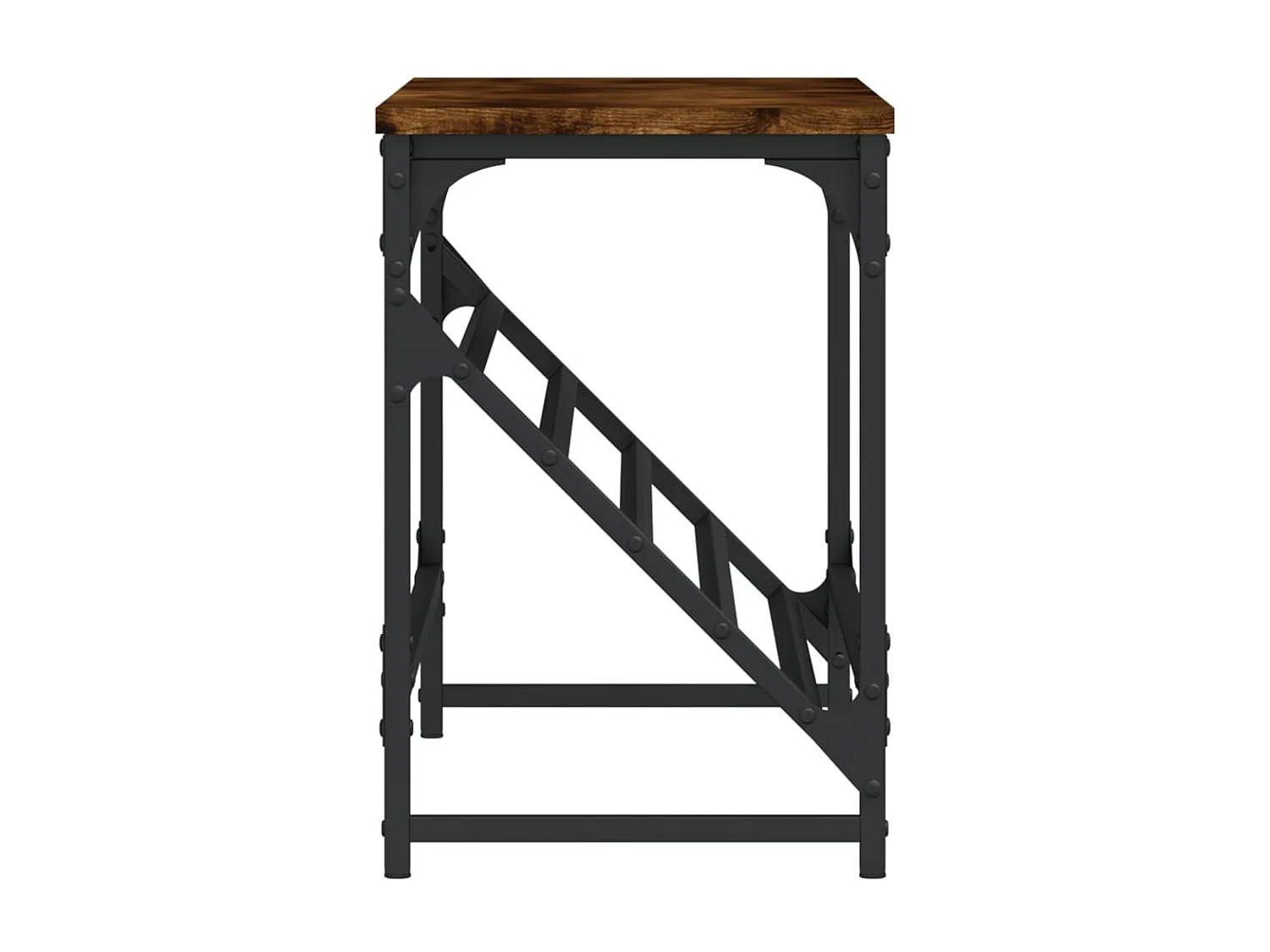 étagère à chaussures chêne fumé 90x30x45 cm bois d'ingénierie