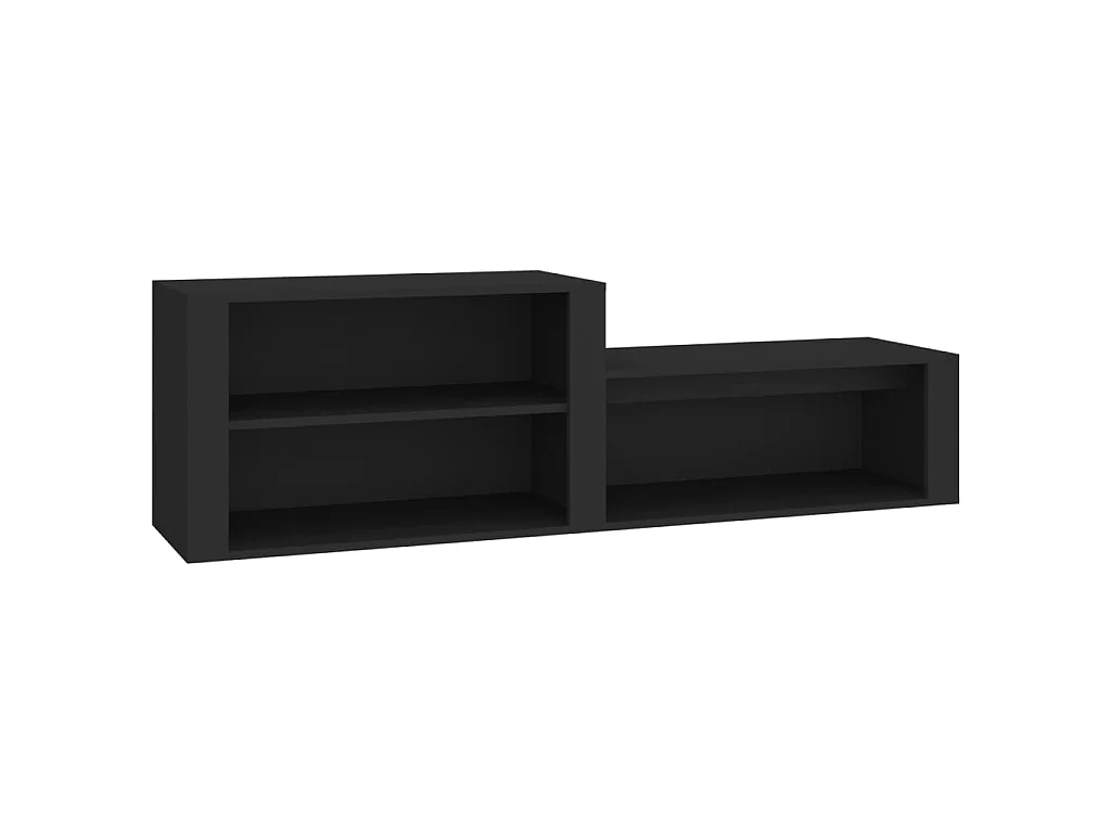 Scarpiera Nera 150x35x45 cm MDF