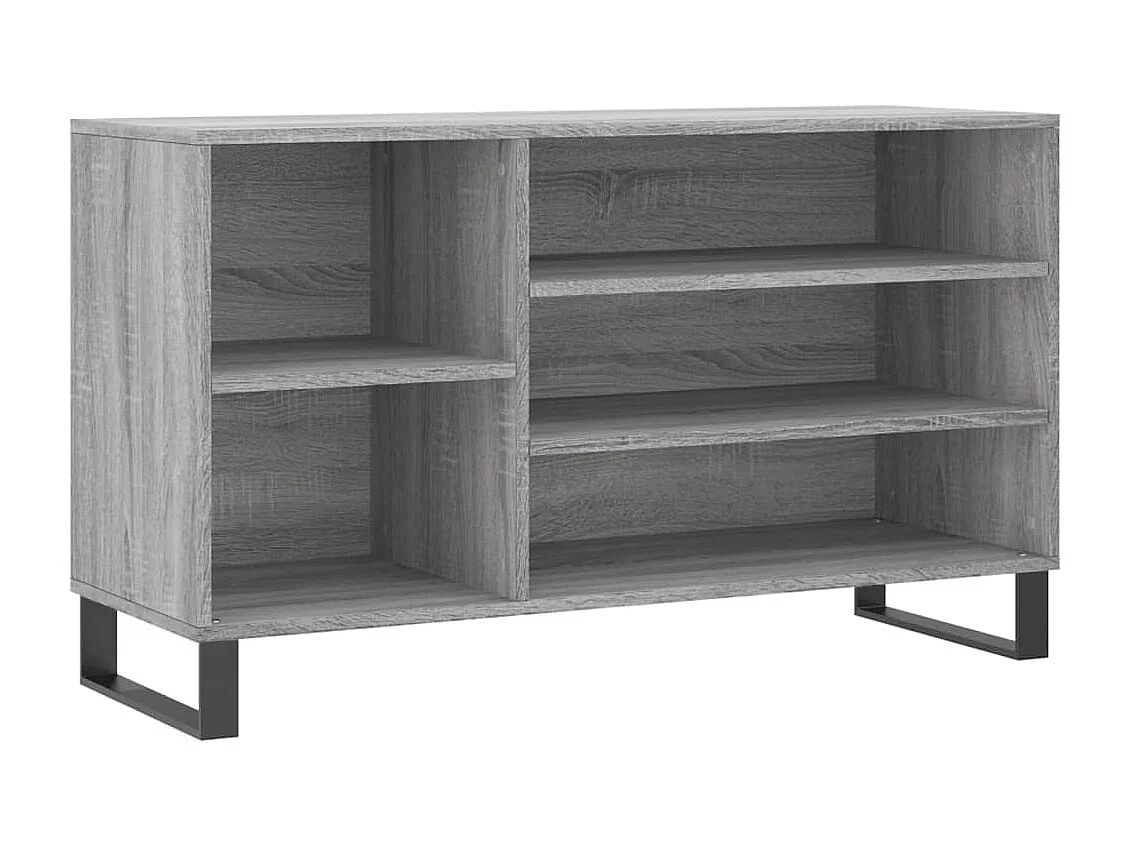 Sonoma schoenenkast grijs 102x36x60 cm Bewerkt hout