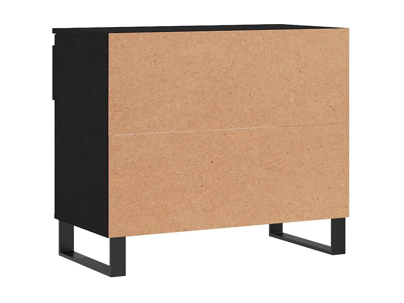 Schoenenkast Zwart 70x36x60 cm Bewerkt hout