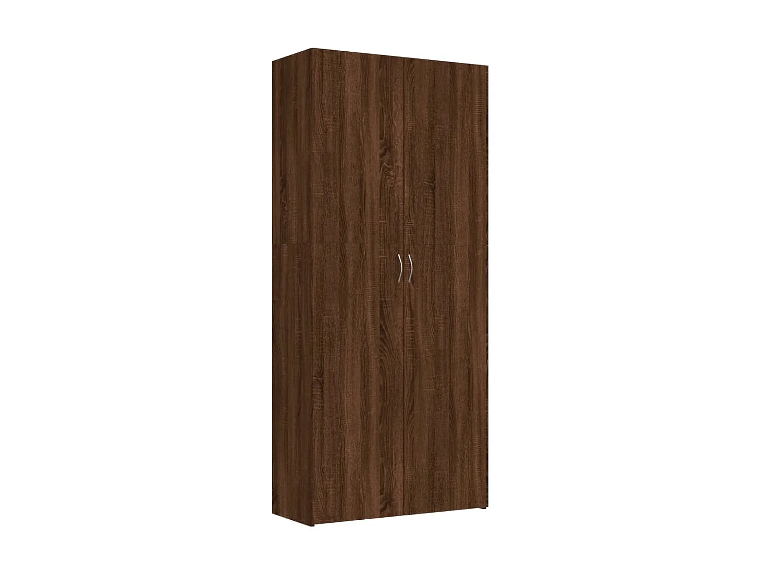 Schuhschrank Braune Eiche 80x35,5x180cm Holzwerkstoff