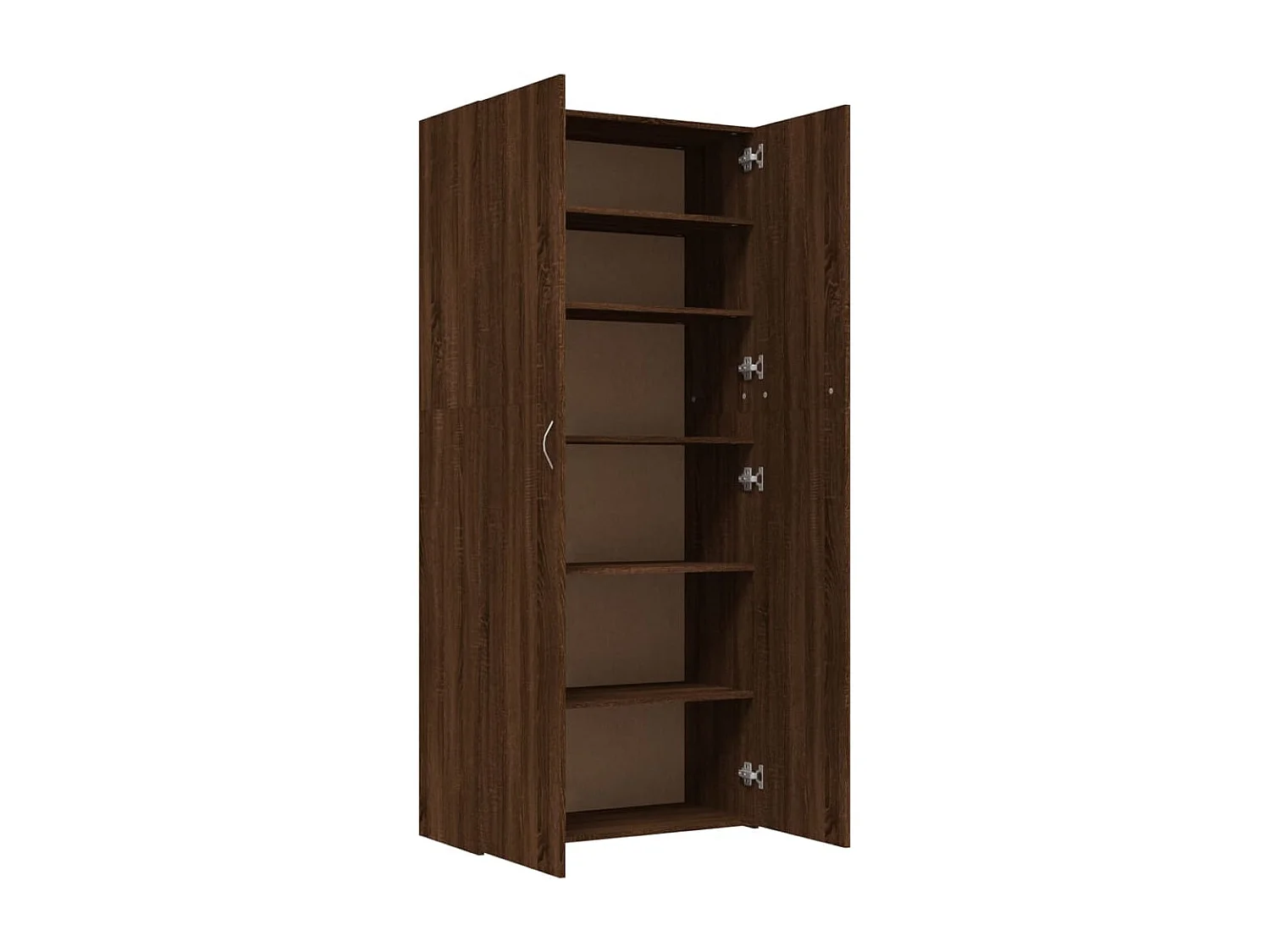 Schuhschrank Braune Eiche 80x35,5x180cm Holzwerkstoff