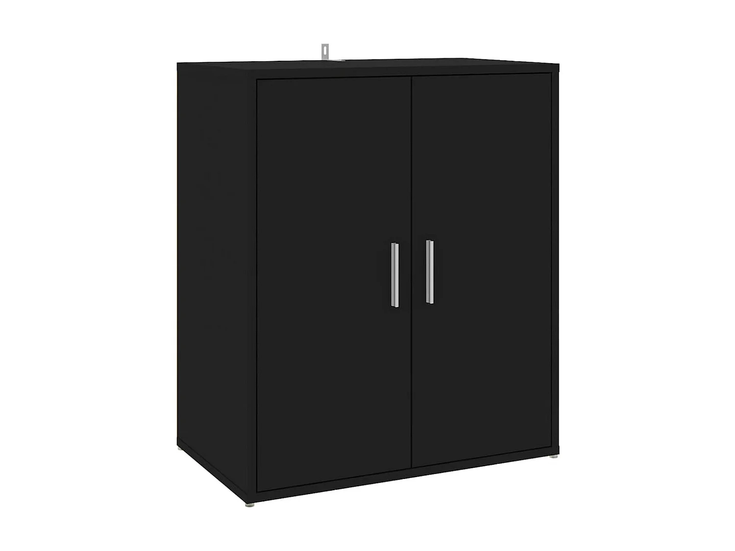 Armoire à chaussures Noir 60x35x70 cm Aggloméré