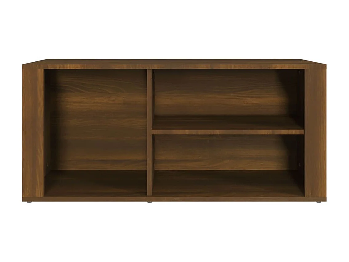 Schoenenkast Bruin eiken 100x35x45cm Bewerkt hout
