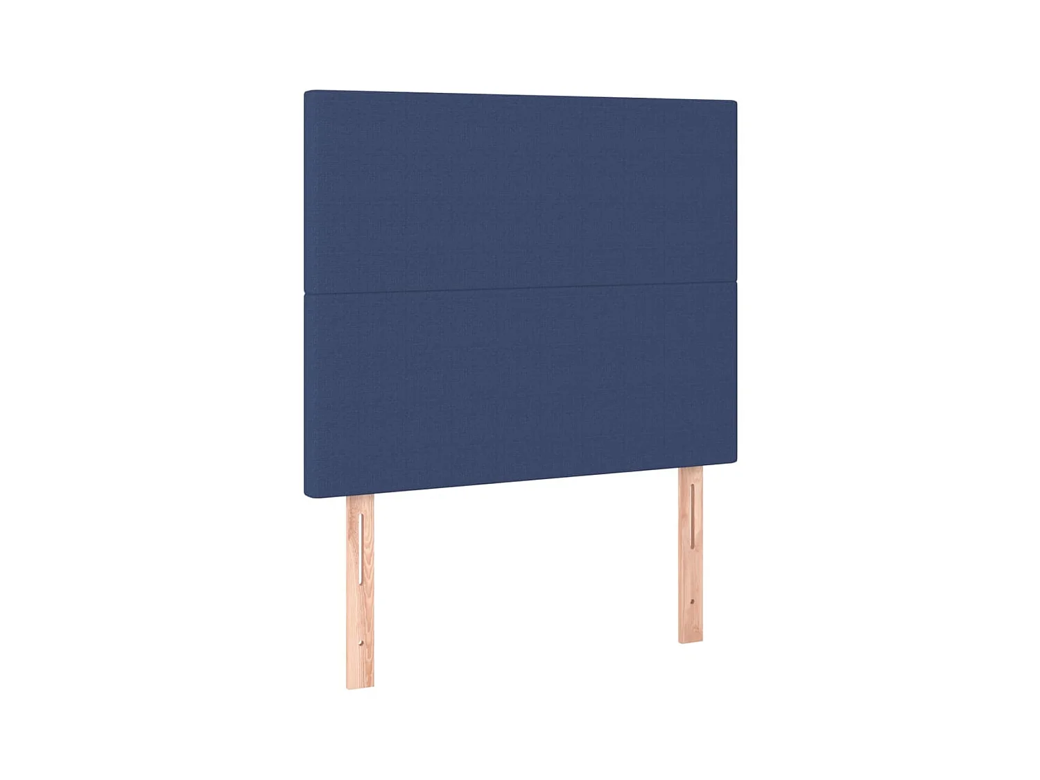 Têtes de lit 2 pcs Bleu 90x5x78/88 cm Tissu