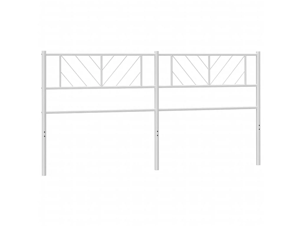 Tête de lit métal blanc 180 cm