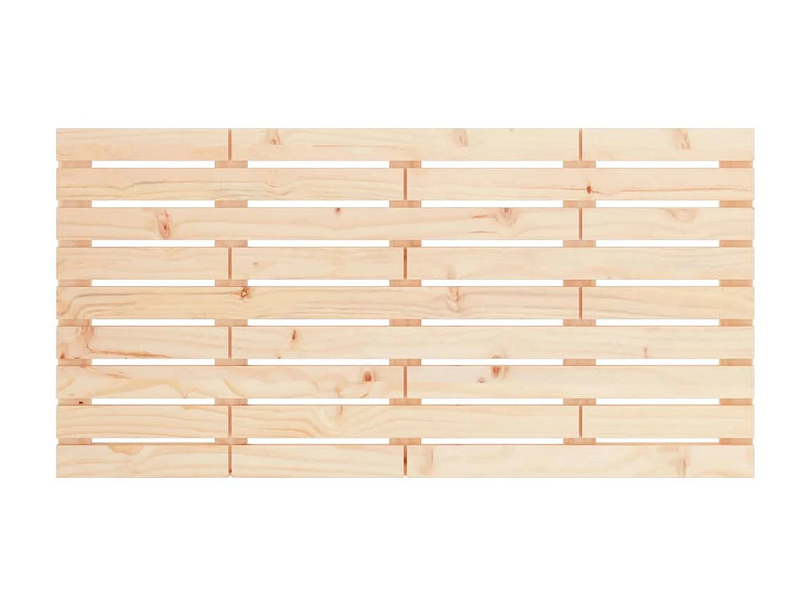 Tête de lit murale 146x3x63 cm Bois massif de pin