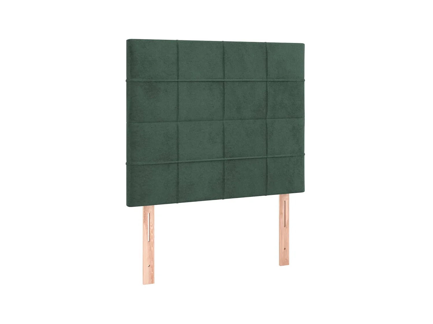 Têtes de lit 2 pcs Vert foncé 80x5x78/88 cm Velours