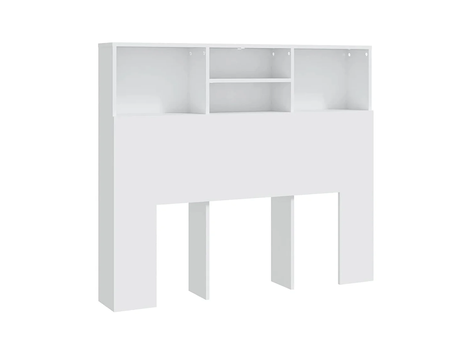 Armoire de tête de lit Blanc 120x19x103,5 cm
