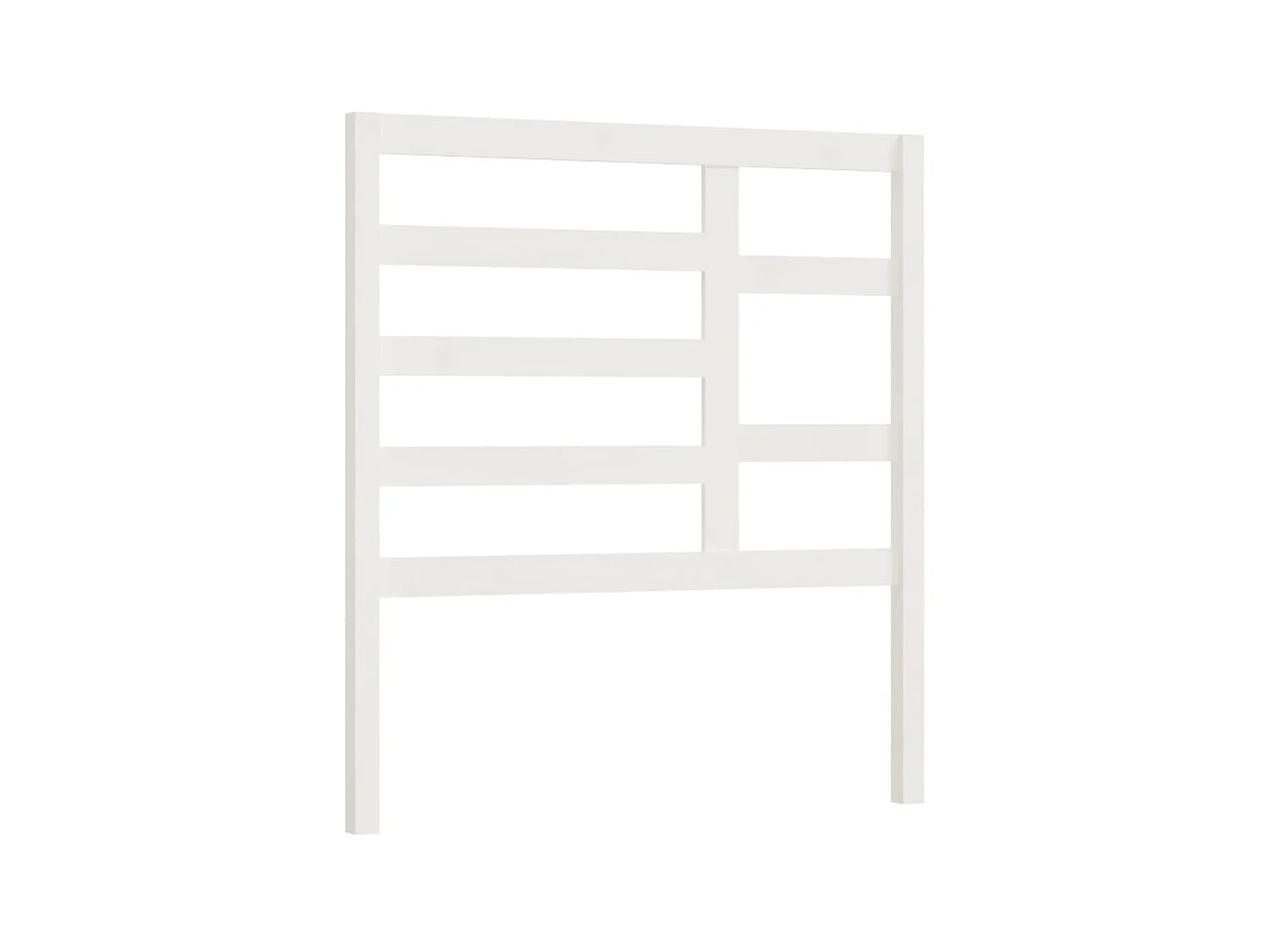 Tête de lit Blanc 106x4x104 cm Bois massif de pin