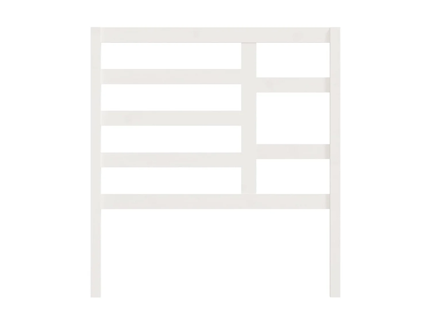 Tête de lit Blanc 106x4x104 cm Bois massif de pin