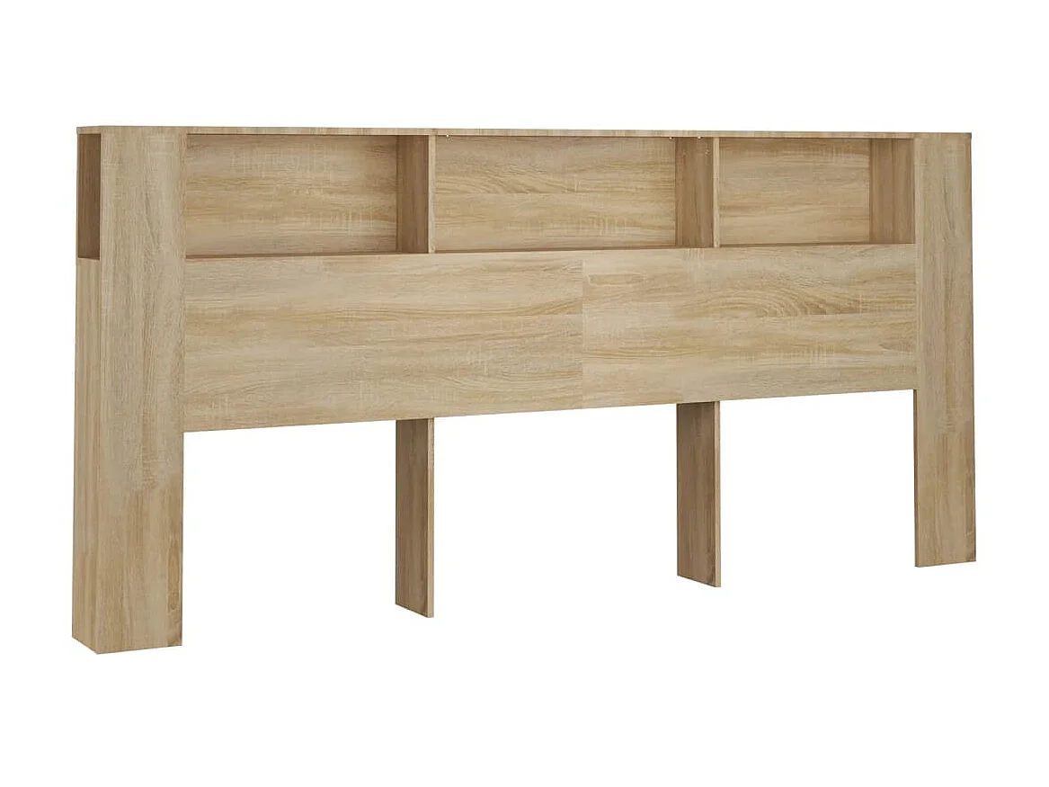 Armoire de tête de lit Chêne sonoma 220x18,5x104,5 cm