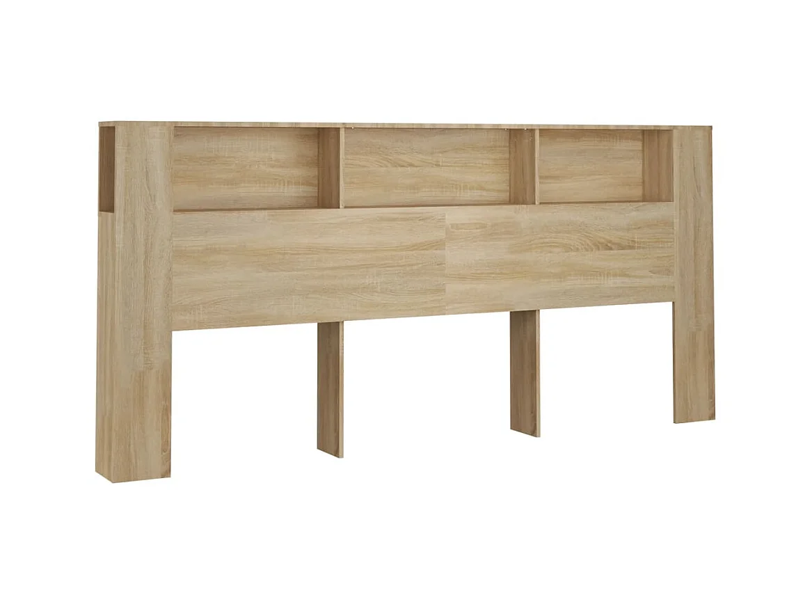 Armoire de tête de lit Chêne sonoma 220x18,5x104,5 cm