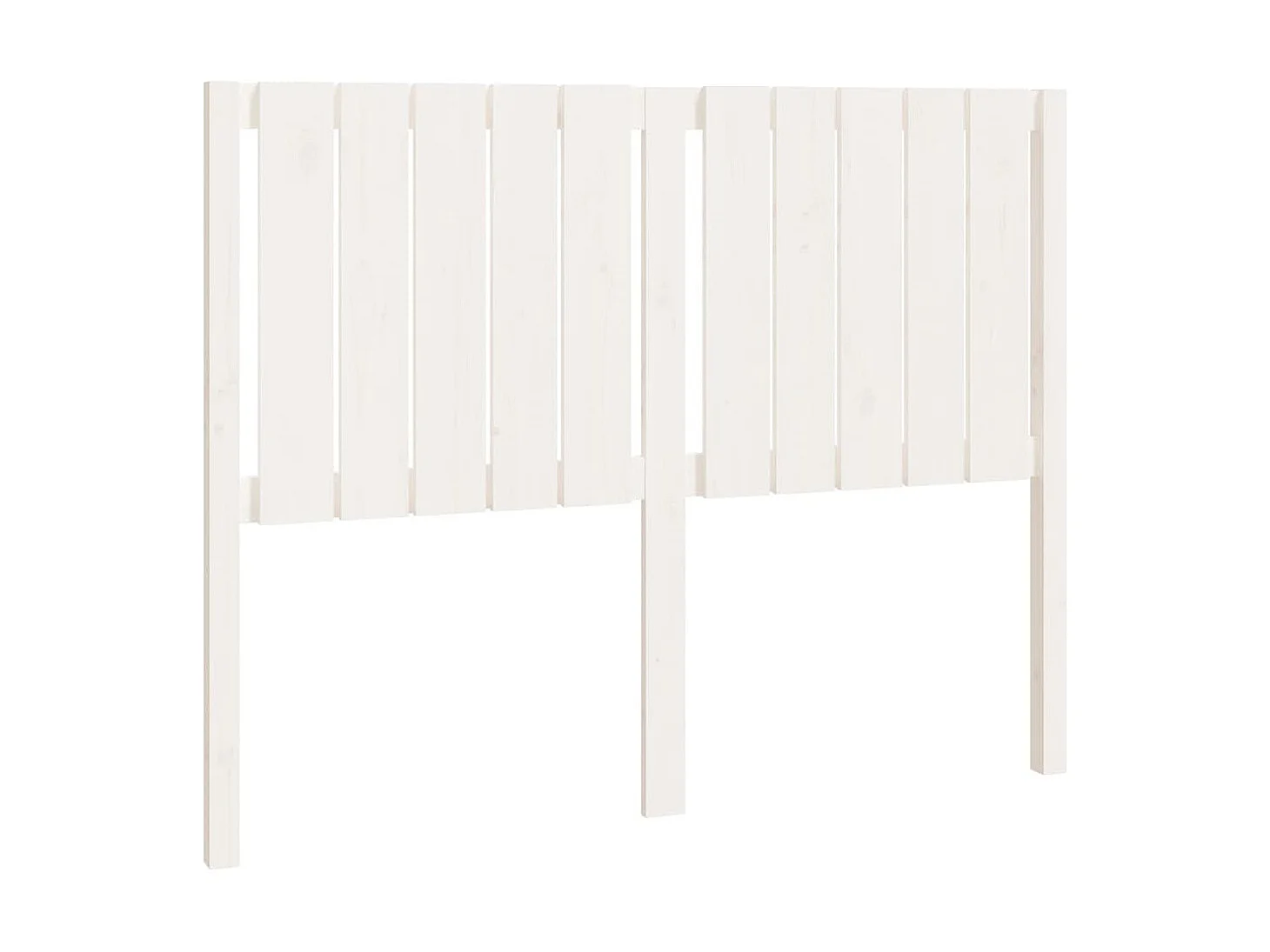 Tête de lit Blanc 125,5x4x100 cm Bois massif de pin