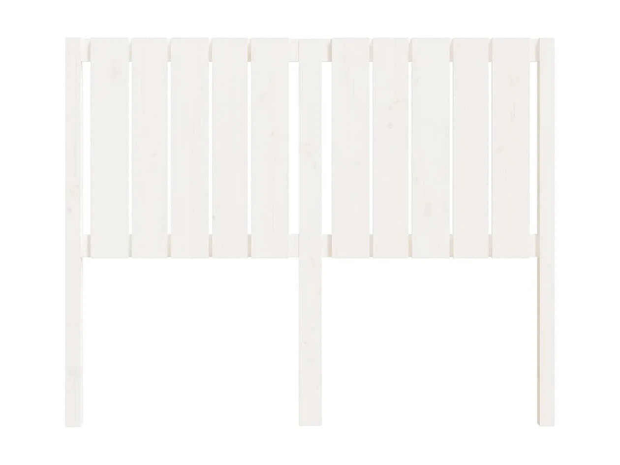 Tête de lit Blanc 125,5x4x100 cm Bois massif de pin