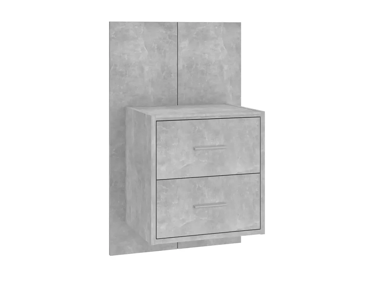 Cabecero con armarios Madera contrachapada gris hormigón