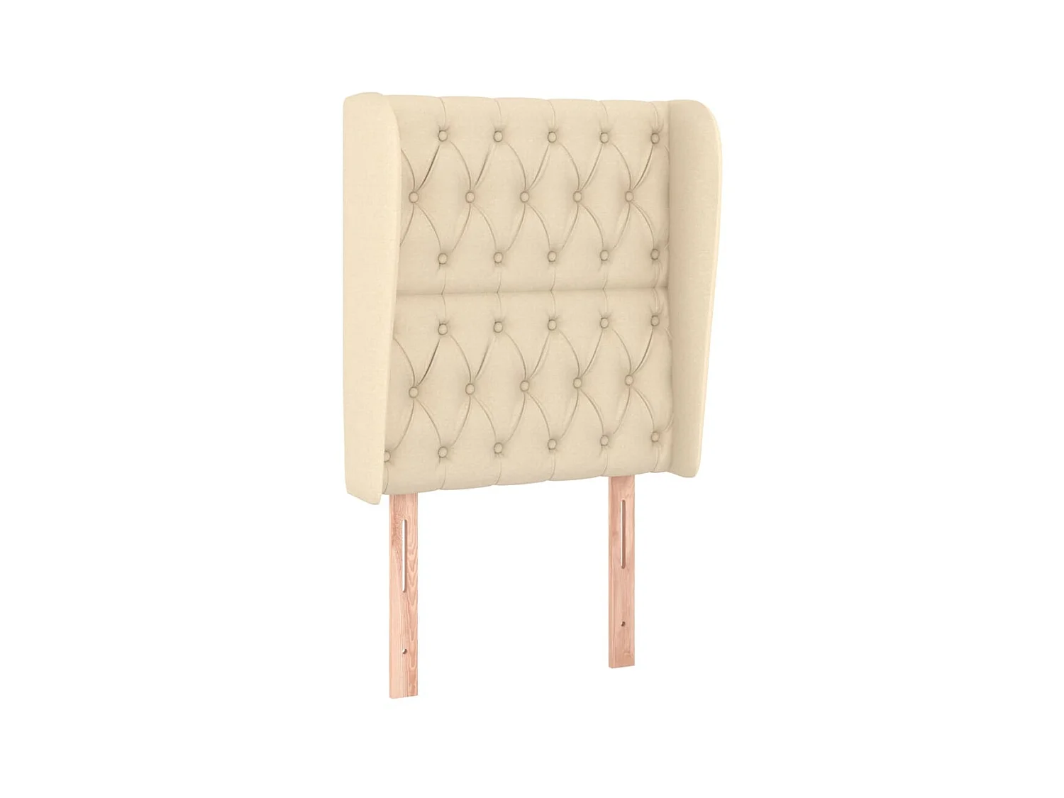 Tête de lit avec oreilles Crème 83x23x118/128 cm Tissu