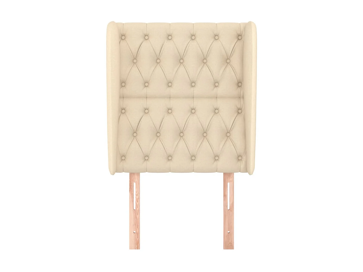 Tête de lit avec oreilles Crème 83x23x118/128 cm Tissu