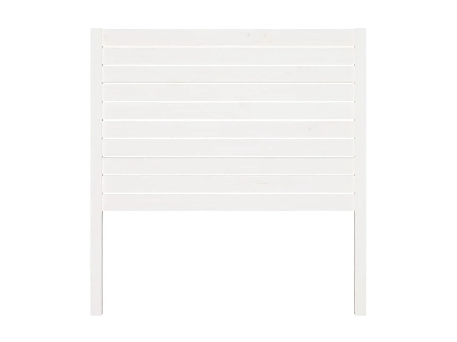 Kopfteil Weiß 96x4x100 cm Massives Kiefernholz