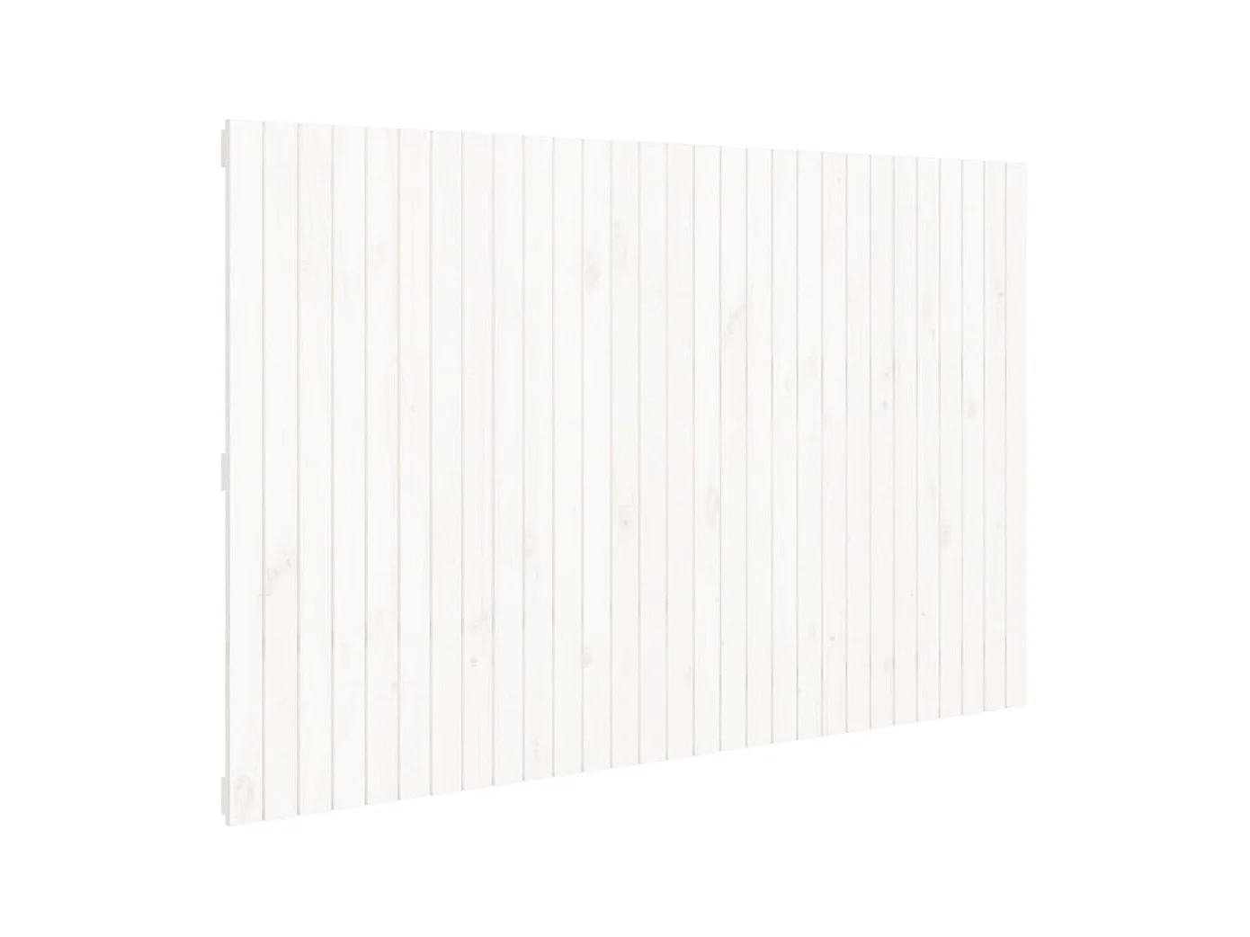 Wandkopfteil Weiß 185x3x110 cm Massives Kiefernholz