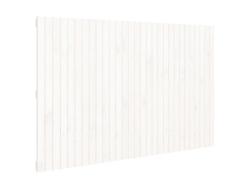 Tête de lit murale Blanc 185x3x110 cm Bois massif de pin