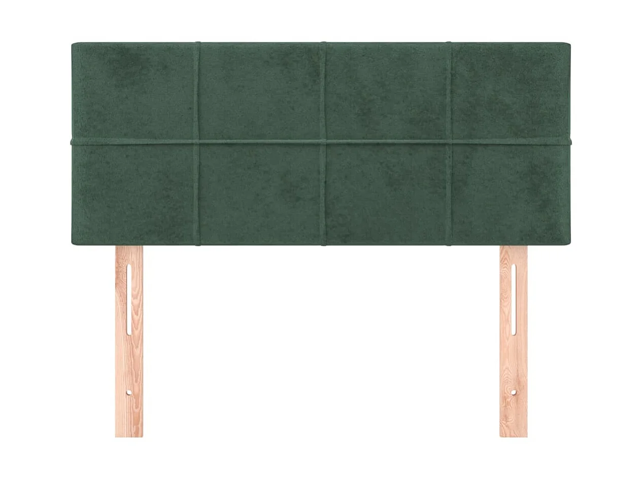 Tête de lit Vert foncé 90x5x78/88 cm Velours