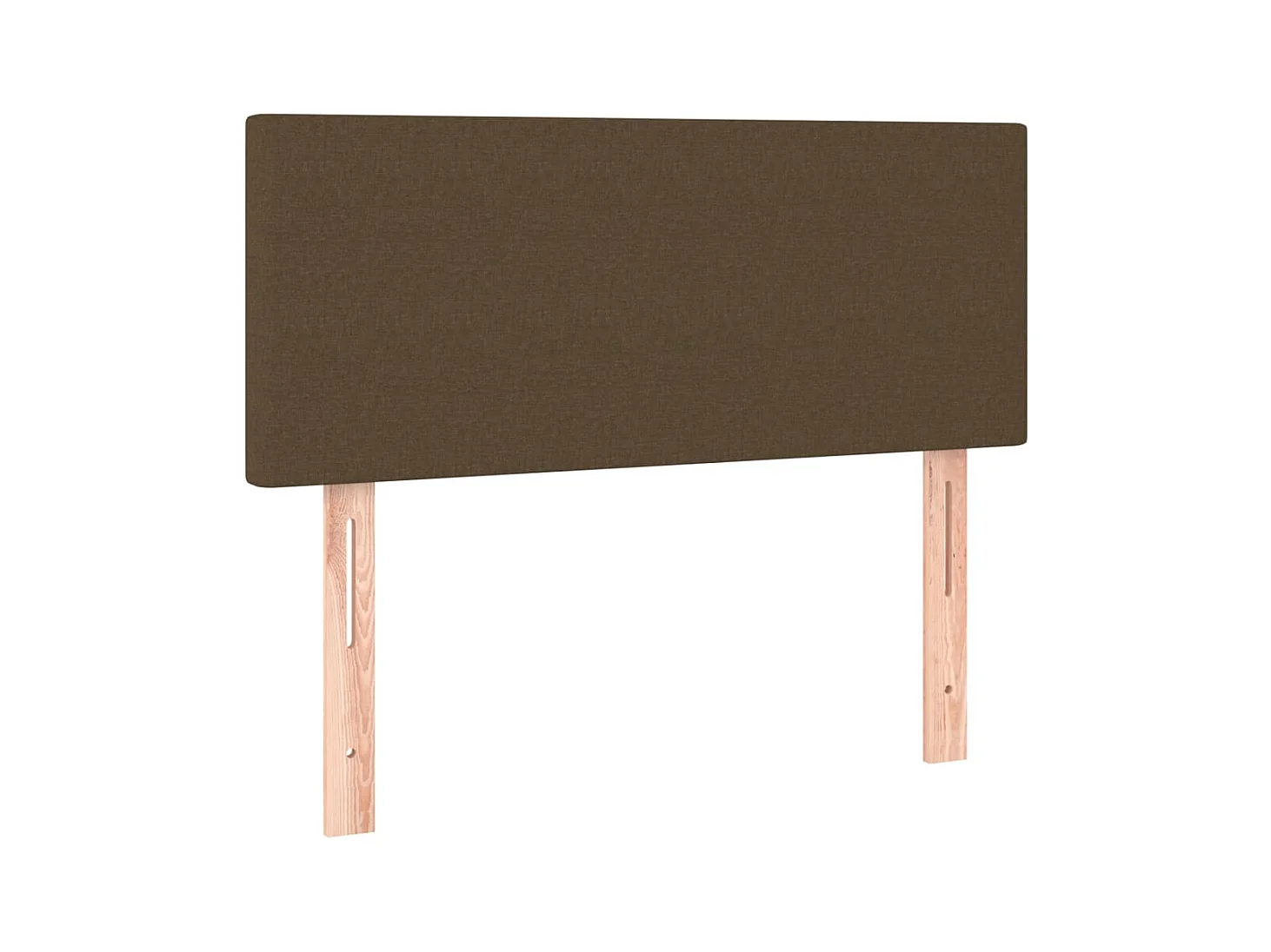 Tête de lit Marron Foncé 100x5x78/88 cm Tissu