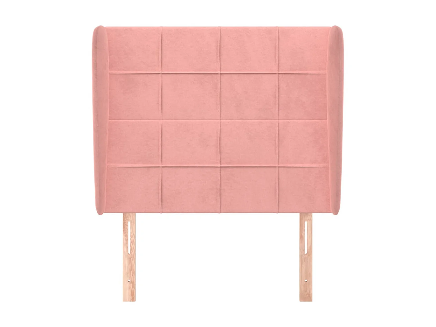 Cabeceira com orelhas Rosa 103x23x118/128 cm Veludo