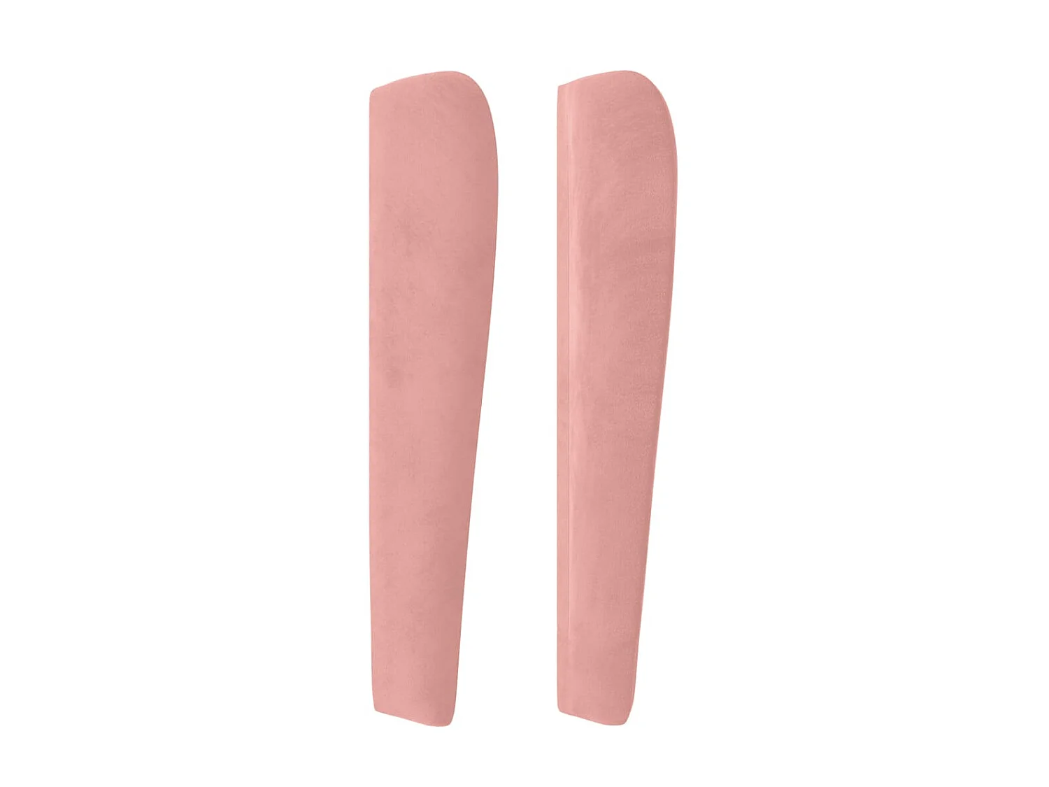 Cabeceira com orelhas Rosa 103x23x118/128 cm Veludo