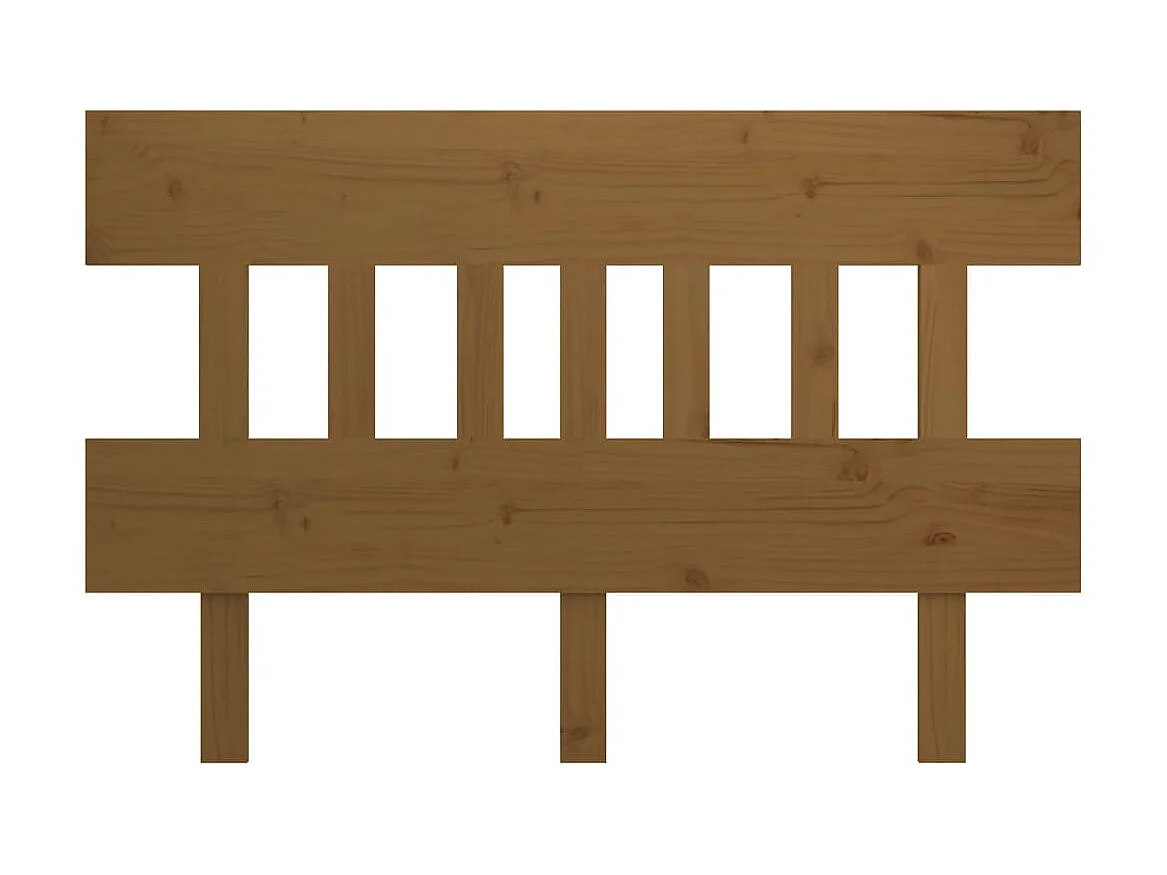Tête de lit Marron miel 143,5x3x81 cm Bois massif de pin