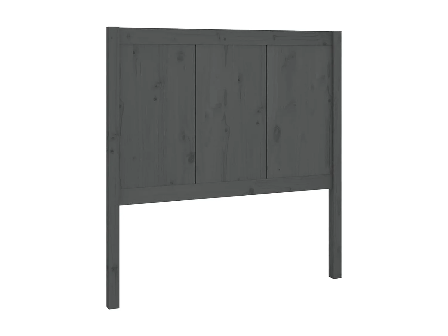 Tête de lit Gris 80,5x4x100 cm Bois massif de pin
