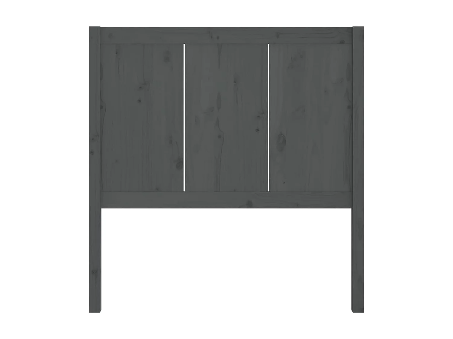 Tête de lit Gris 80,5x4x100 cm Bois massif de pin