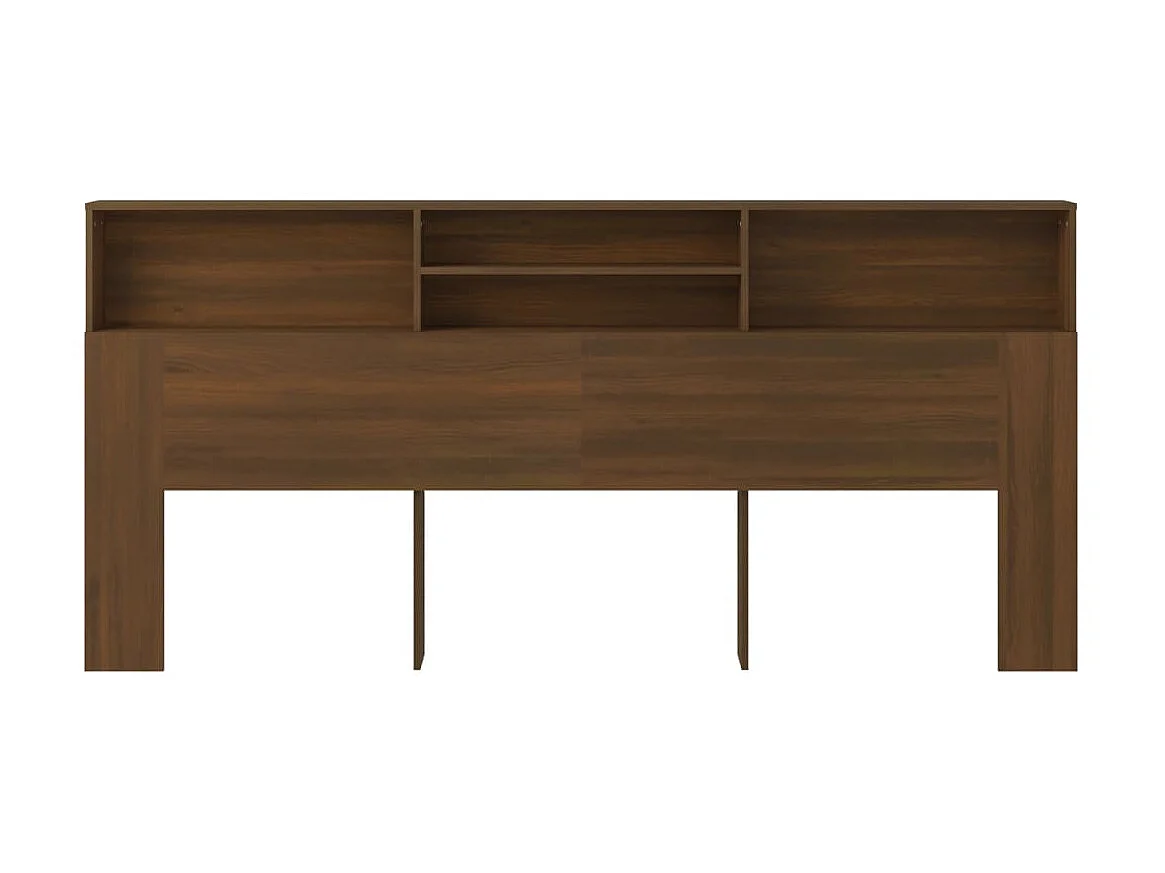 Armário de cabeceira carvalho castanho 220x19x103,5 cm