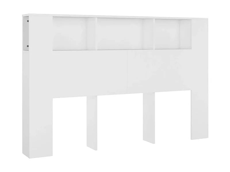 Armoire de tête de lit Blanc 160x18,5x104,5 cm