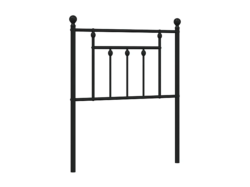 Tête de lit métal noir 75 cm