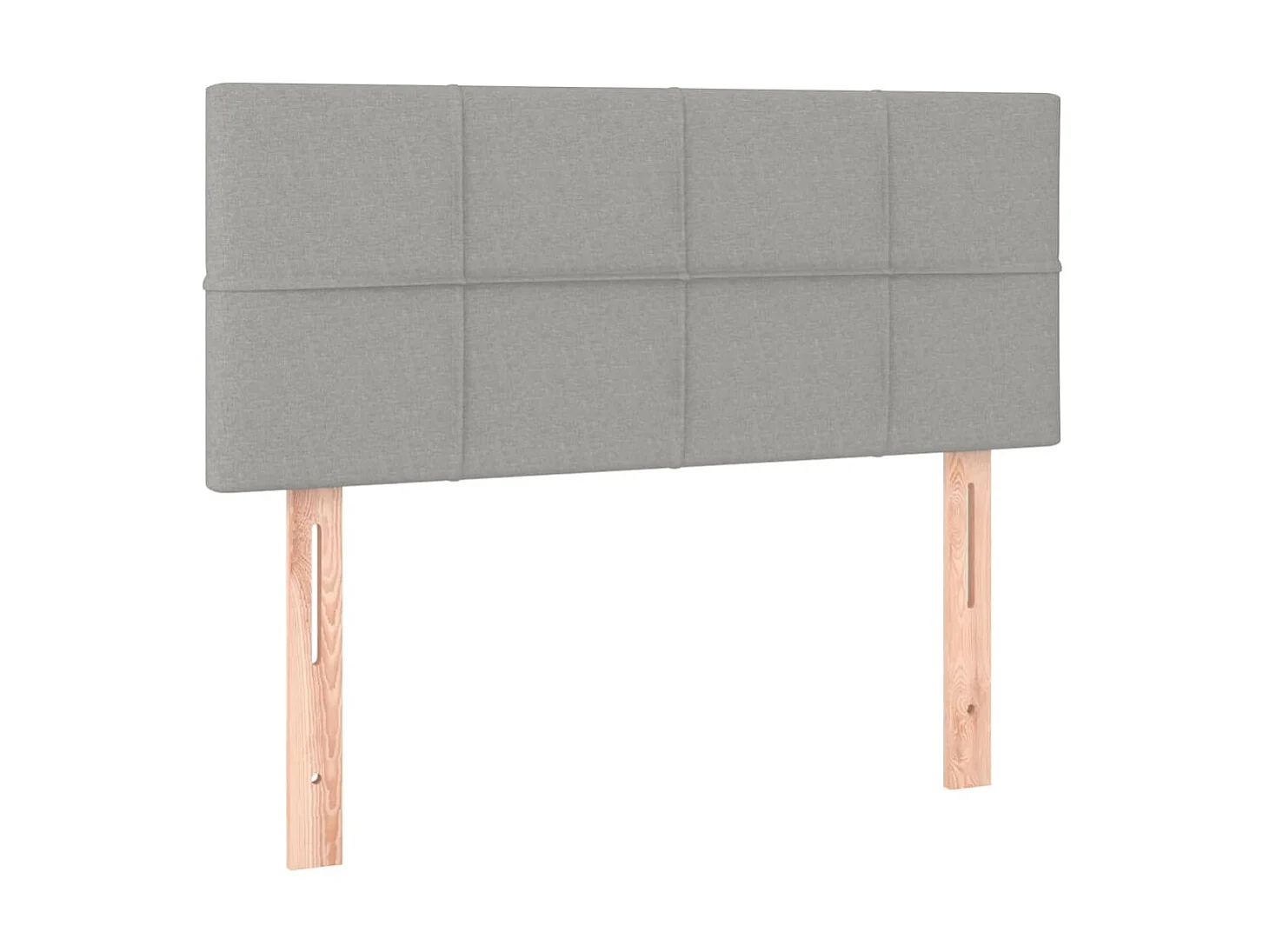 Tête de lit à LED Gris clair 80x5x78/88 cm Tissu