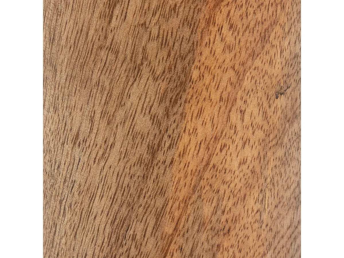 Lot de 2 Bougeoirs Chandeliers en bois et métal Doré