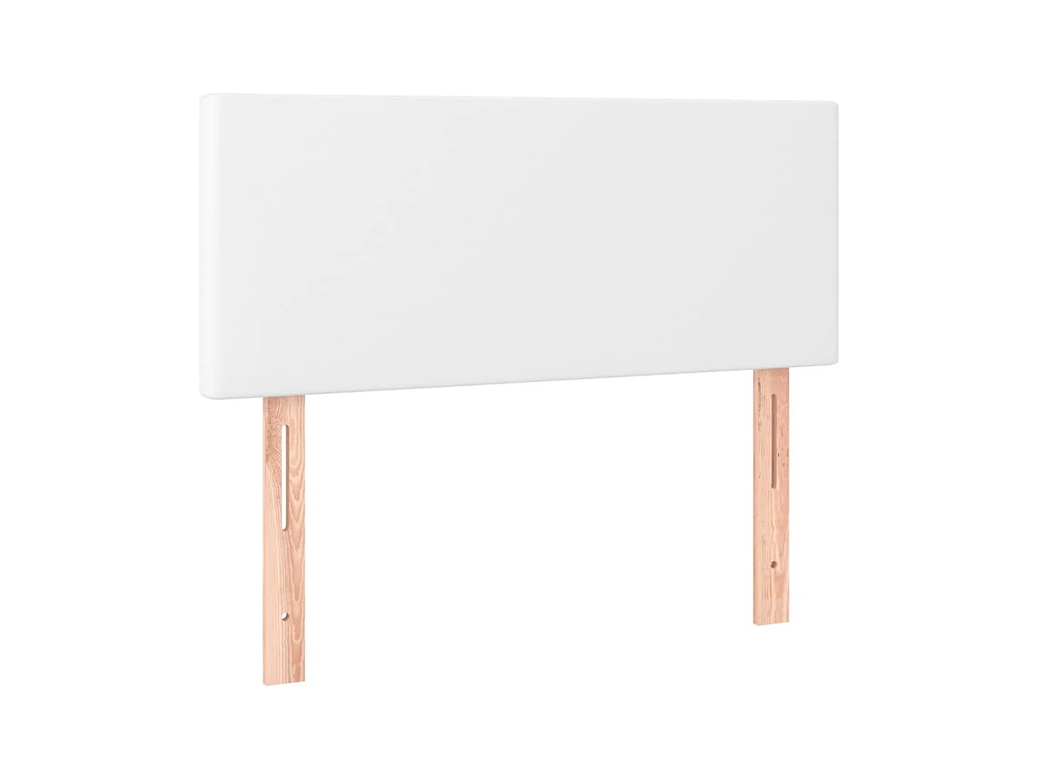 Kopfteil Weiß 80x5x78/88 cm Kunstleder