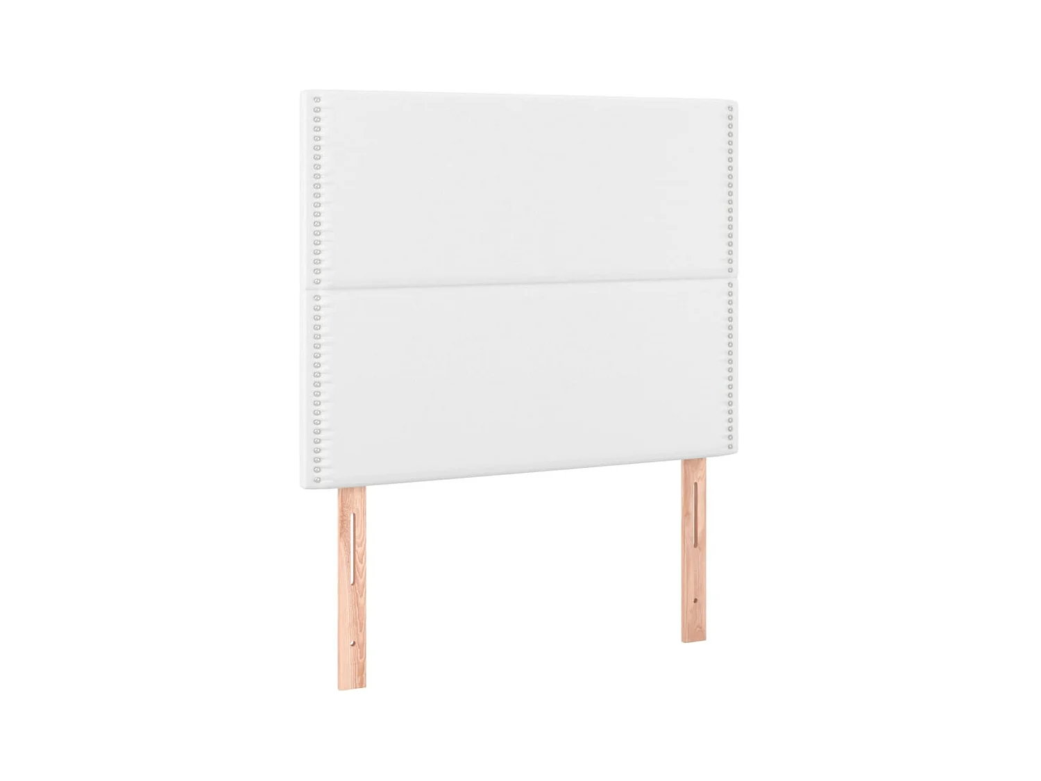 Têtes de lit 2 pcs Blanc 80x5x78/88 cm Similicuir