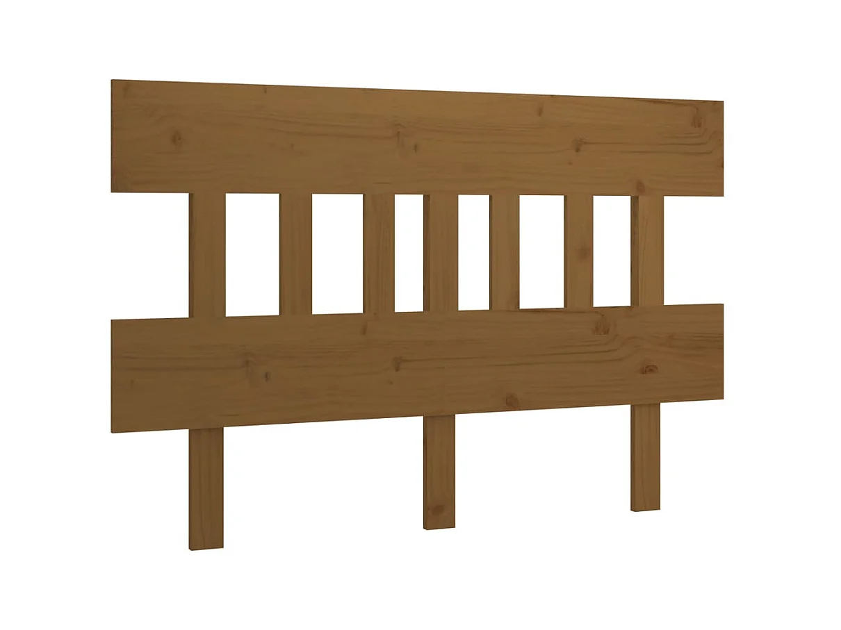 Tête de lit Marron miel 138,5x3x81 cm Bois massif de pin