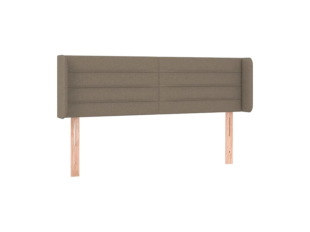 Kopfteil mit Ohren Taupe 147x16x78/88 cm Stoff