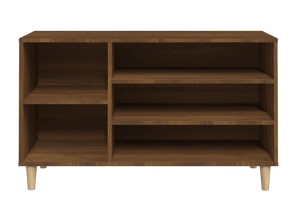 Scarpiera Rovere marrone 102x36x60 cm MDF