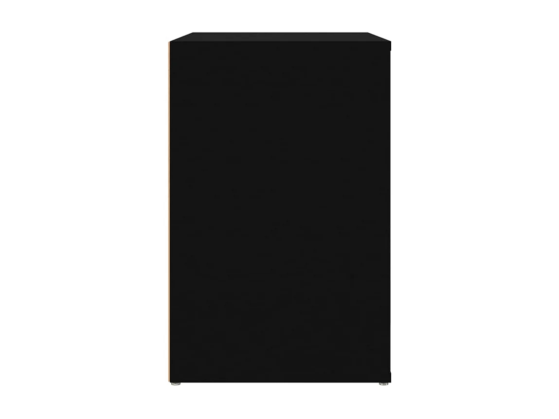 Armoire à chaussures Noir 130x35x54 cm Bois d'ingénierie