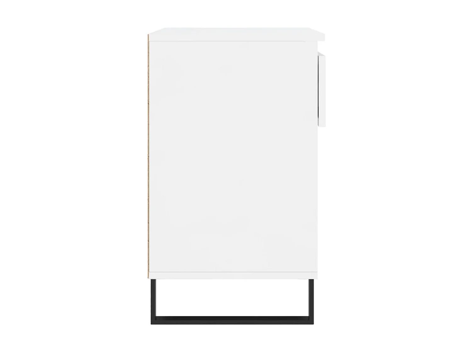 Armoire à chaussure Blanc brillant 70x36x60 cm Bois ingénierie