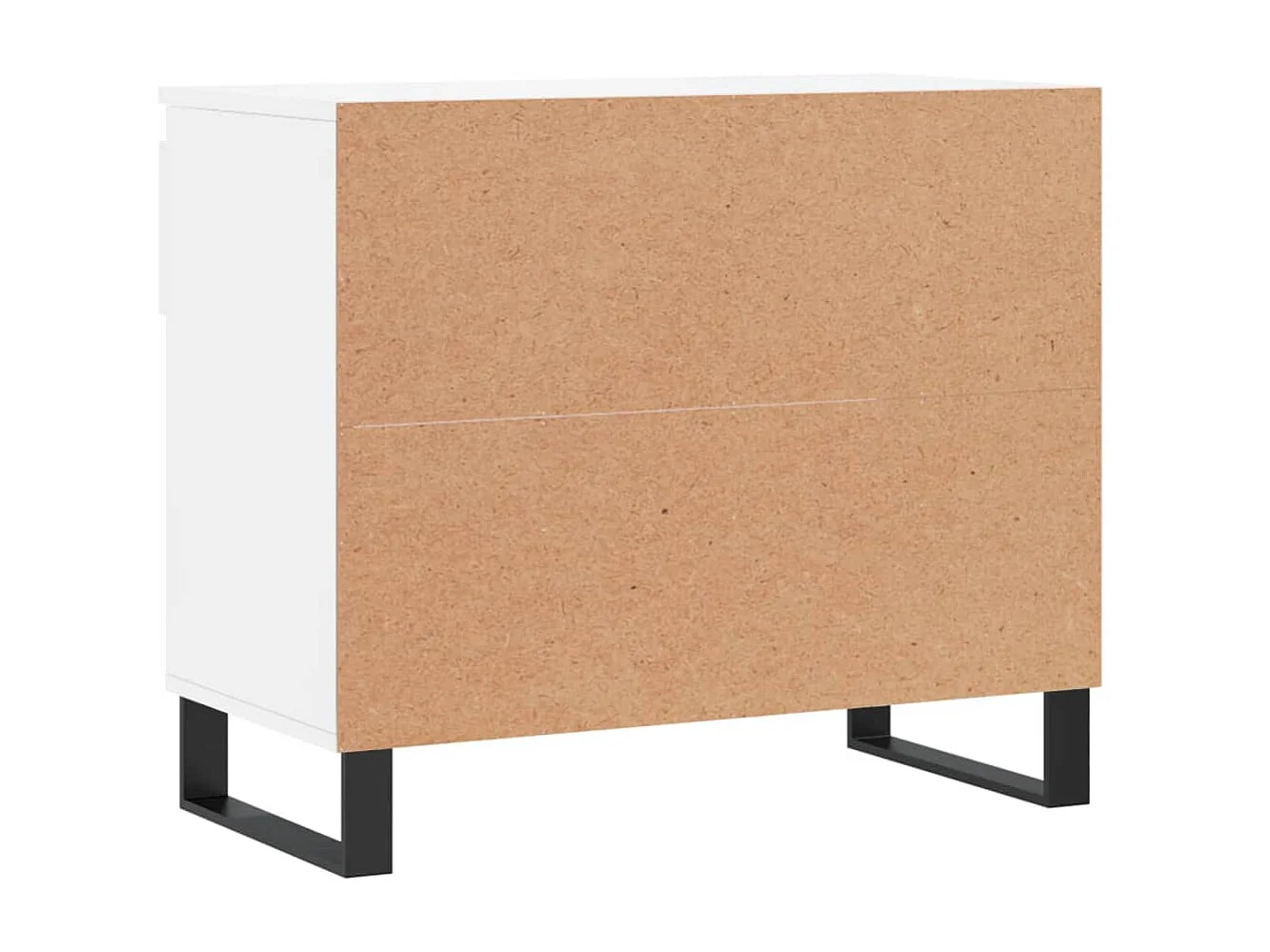 Armoire à chaussure Blanc brillant 70x36x60 cm Bois ingénierie