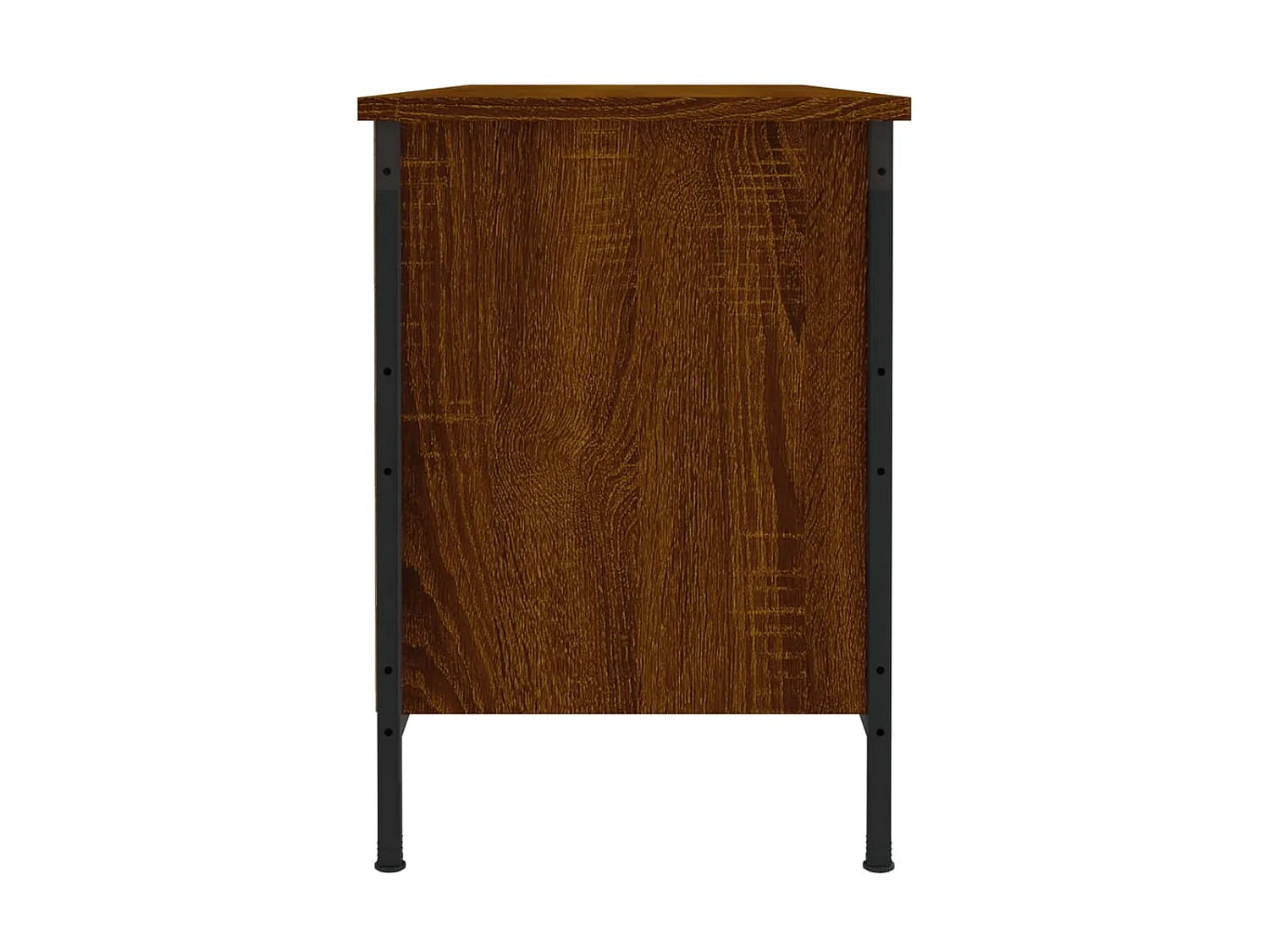 Armoire à chaussures chêne marron 100x35x50cm bois d'ingénierie